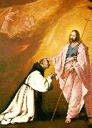 Francisco de Zurbaran jesus appears before fr .andres de salmeron oil painting artist